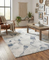 Aegean Elegance Collection Area Rug -  Crete Rectangle Gray  lifestyle 13