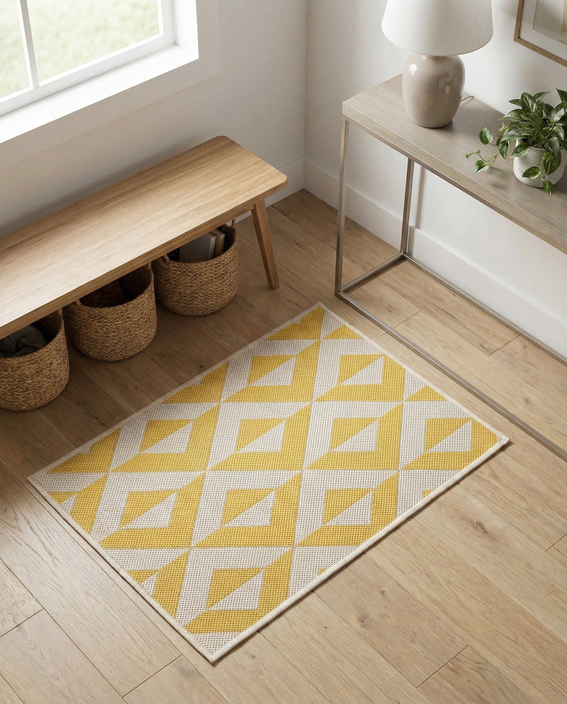 Urban Oasis Rugs Collection Area Rug -  Highrise (Yellow) Rectangle Yellow  lifestyle 5