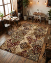 Bistro Lounge Collection Area Rug -  Piccolo Rectangle Beige  lifestyle 26