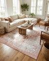 Aegean Elegance Washables Collection Area Rug -  Serifos Rectangle Rose Pink  lifestyle 24