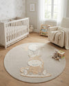 Wonder Tykes Collection Area Rug - Enchanted Round Peach Blossom  lifestyle 50
