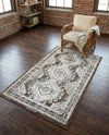 Savannah Elegance Collection Area Rug -  Tybee (Gray) Rectangle Gray  lifestyle 18