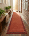 Studio Haven Collection Area Rug -  Conservatory (Terracotta) Runner Terracotta  lifestyle 45