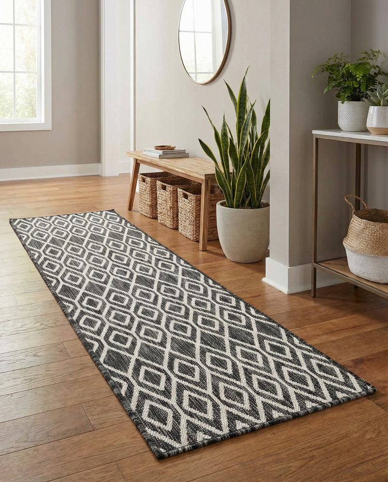 Urban Oasis Rugs Collection Area Rug -  Boulevard (Charcoal Gray) Runner Charcoal Gray  lifestyle 53