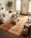 Savannah Soiree Collection Area Rug -  Everglade (Rust Red) Rectangle Rust Red  lifestyle 18