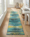 Seaside Haven Rugs Collection Area Rug -  Sandbar Runner Multi.Blue  lifestyle 39
