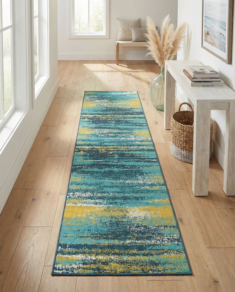 Seaside Haven Rugs Collection Area Rug -  Sandbar Runner Multi.Blue  lifestyle 39
