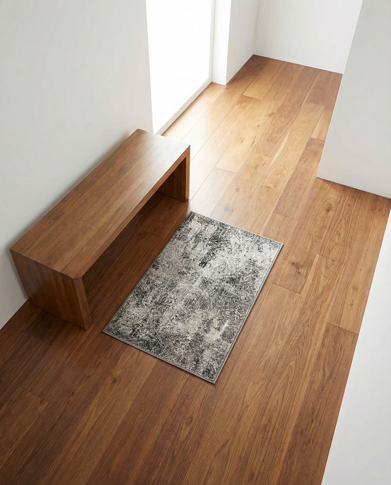 Riviera Elegance Collection Area Rug -  Grasse Rectangle Dark Gray  lifestyle 12