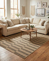 Sahara Sands Collection Area Rug -  Akhetaten Rectangle Natural and Brown  lifestyle 8
