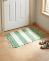 Tassel Trail Collection Area Rug - Pathway (Green and Ivory) Rectangle Green and Ivory  lifestyle 6