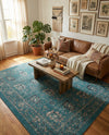 Geneva Terrace Collection Area Rug -  Lausanne Rectangle Blue  lifestyle 36