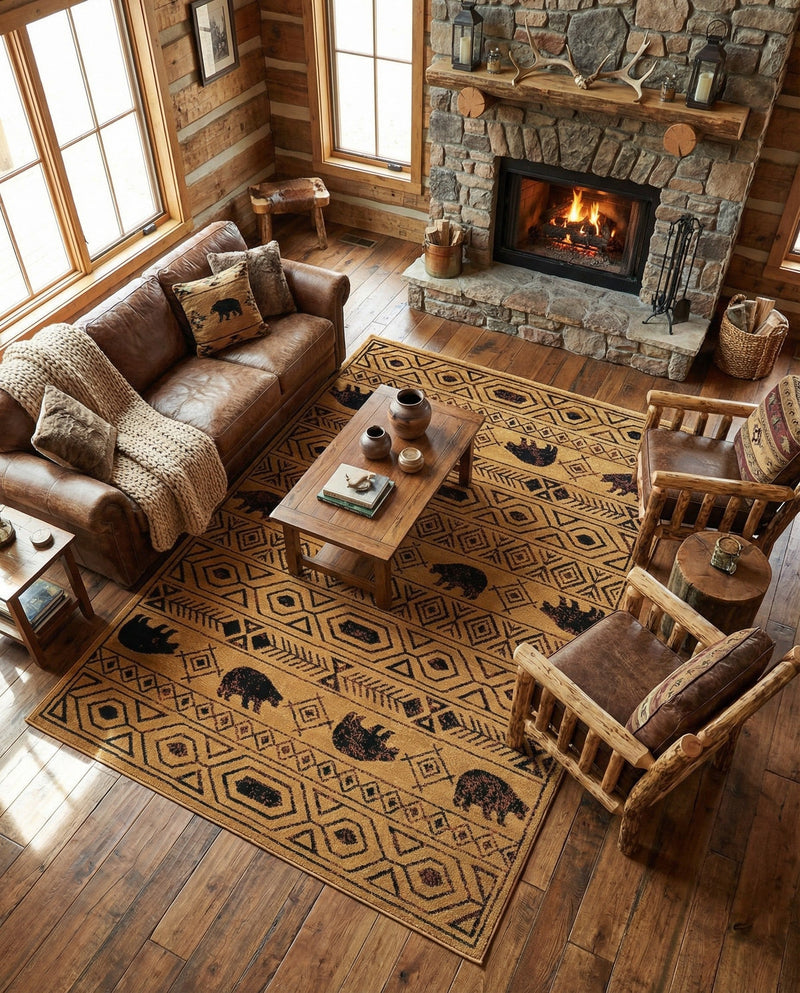 Frontier Trails Collection Area Rug -  Sedona Rectangle Cedar  lifestyle 27