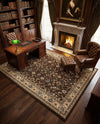 Isfahan Elegance Collection Area Rug - Naghsh-e Jahan (Brown) Rectangle Brown  lifestyle 17