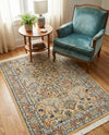Persian Elegance Collection Area Rug -  Kerman (Beige) Rectangle Beige  lifestyle 7