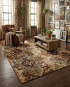 Bistro Lounge Collection Area Rug -  Piccolo Rectangle Beige  lifestyle 11