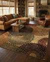 Bistro Lounge Collection Area Rug -  Cappuccino Rectangle Beige  lifestyle 25
