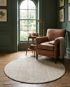 Berkshire Estate Collection Area Rug - Windsor (Vanilla Bean) Round Vanilla Bean  lifestyle 54
