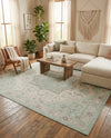 Savannah Series Collection Area Rug - Charleston (Mint) Rectangle Mint  lifestyle 13
