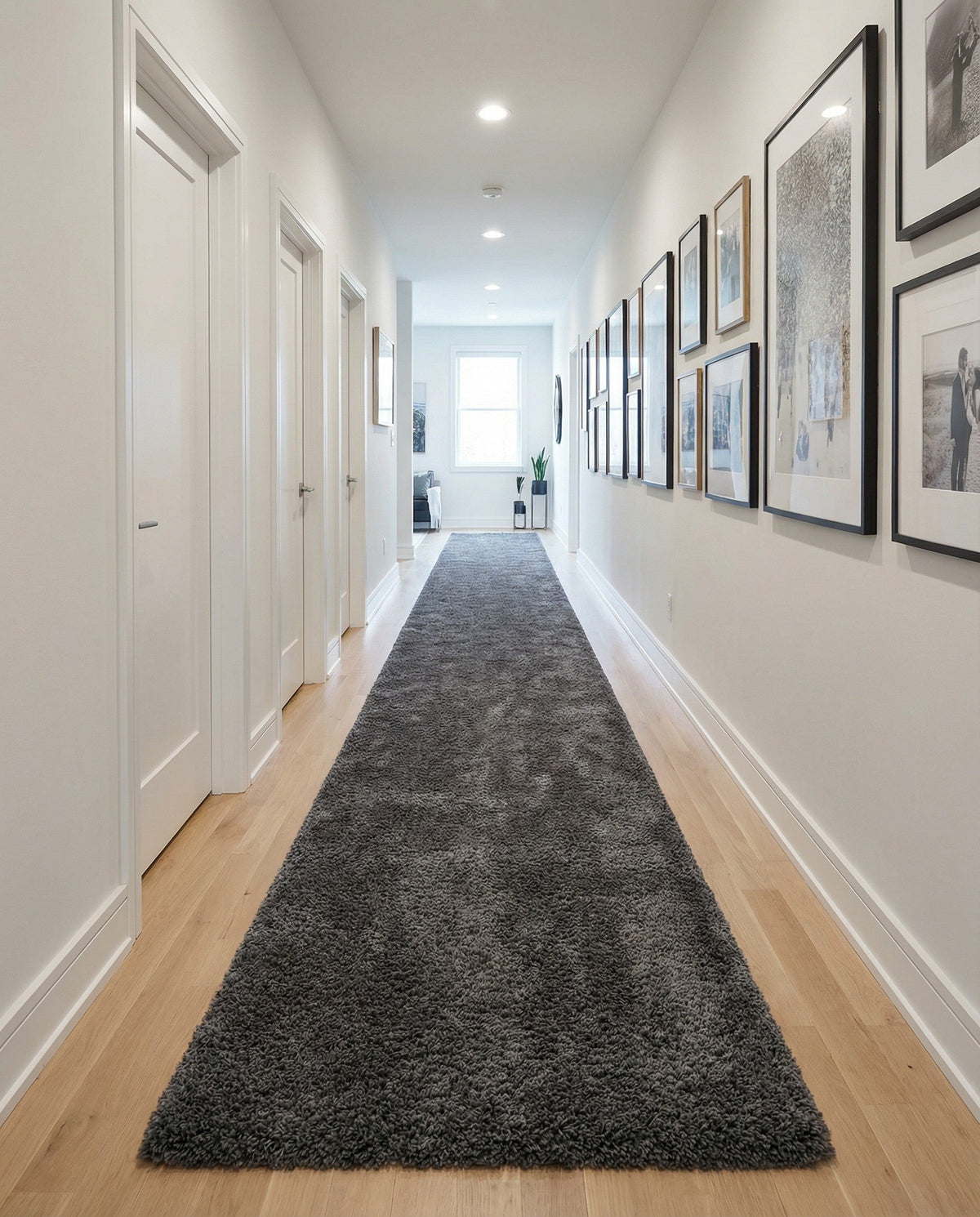 Alpine Plush Collection Area Rug -  Cortina (Peppercorn) Runner Peppercorn  lifestyle 95