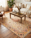 Bazaar Chic Collection Area Rug -  Fez Rectangle Ivory and Gold  lifestyle 14