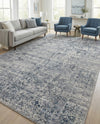 Coastal Manor Collection Area Rug -  Marina Rectangle Blue Gray  lifestyle 24