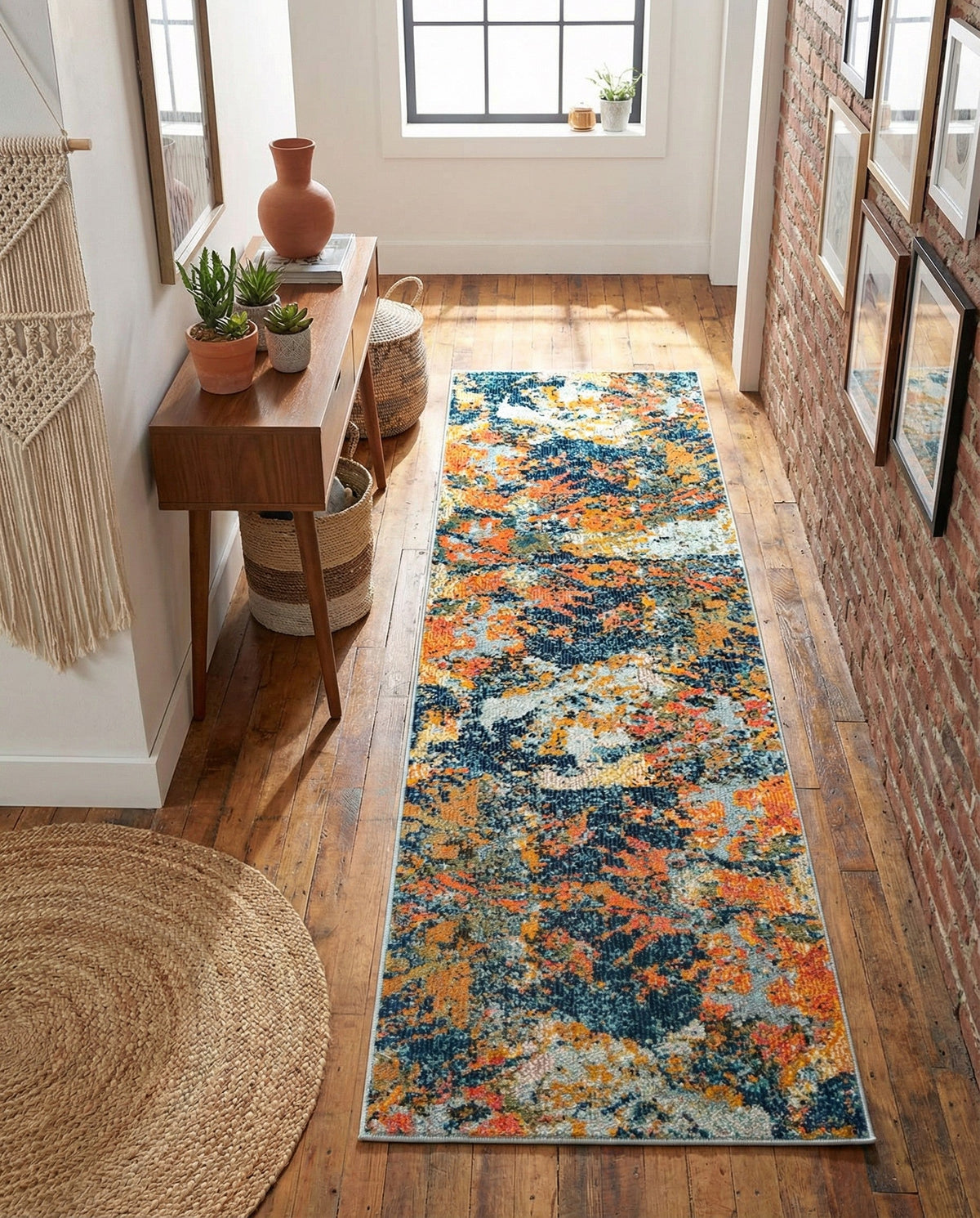 Colorburst Oasis Collection Area Rug -  Chroma Runner Multi  lifestyle 82