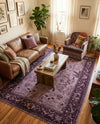Horizon Collection Area Rug -  Apex (Purple) Rectangle Purple  lifestyle 19