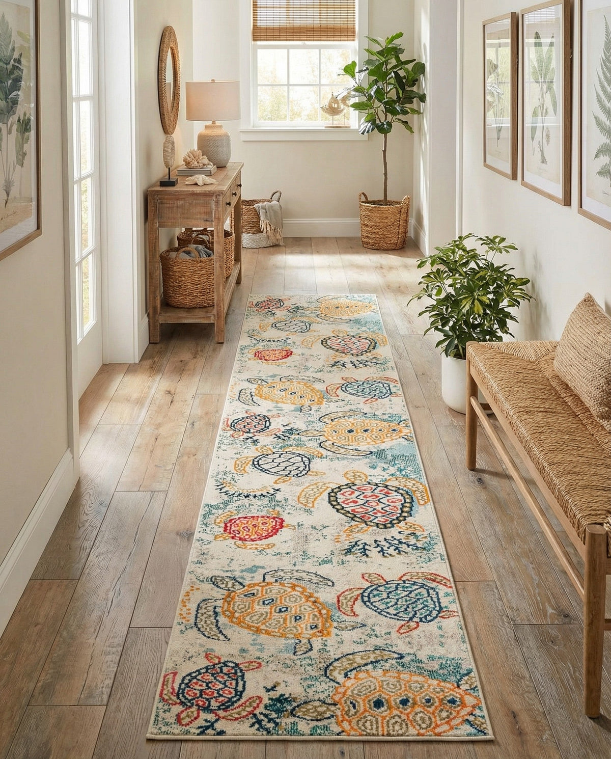 Sorrento Shores Collection Area Rug -  Massa Runner Beige  lifestyle 54