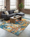 Colorburst Oasis Collection Area Rug -  Chroma Rectangle Multi  lifestyle 18
