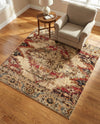 Neptune Elegance Collection Area Rug -  Naiad Square Burgundy Beige  lifestyle 67