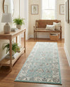 Adriana Terrace Collection Area Rug -  Positano (Aqua) Runner Aqua  lifestyle 70