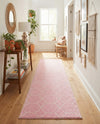 Trellis Mosaic Collection Area Rug - Arborville (Light Pink) Runner Light Pink  lifestyle 59