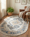 Cambridge Classics Collection Area Rug -  Magdalene (Cream) Oval Cream  lifestyle 30