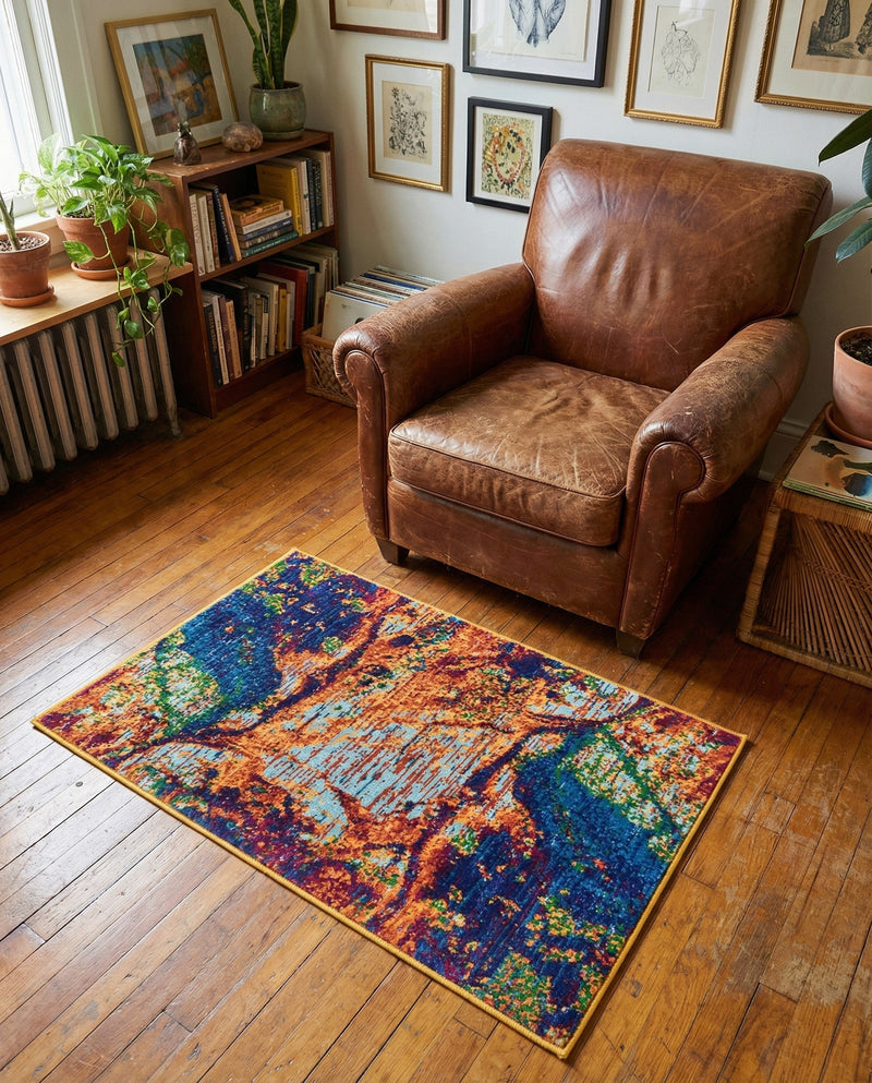 Caribbean Cove Collection Area Rug -  Bequia Rectangle Multi  lifestyle 6