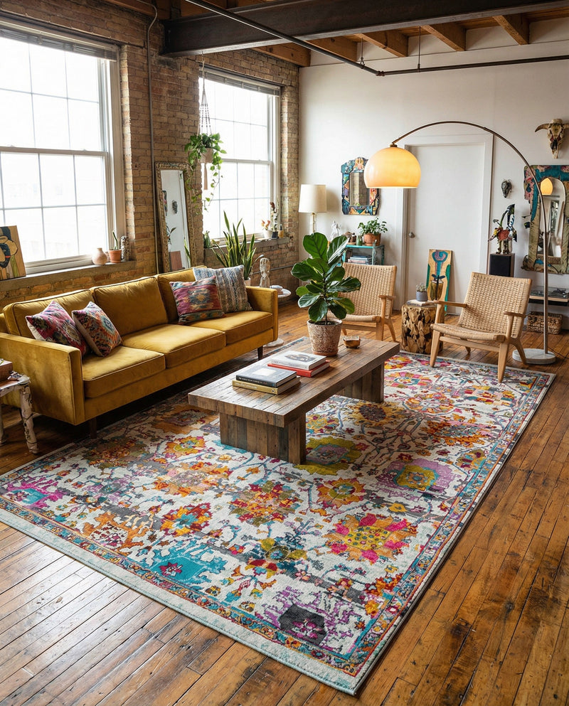 Arcadia Rugs Collection Area Rug -  Elysium Rectangle Multi  lifestyle 8