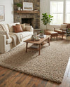 Plush Oasis Collection Area Rug - Serenity (Taupe) Rectangle Taupe  lifestyle 22