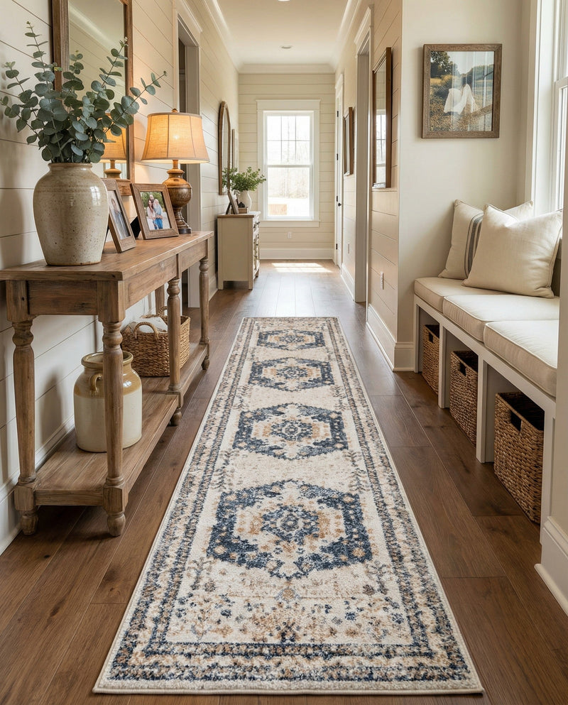 Cambridge Classics Collection Area Rug -  Pembroke (Cream) Runner Cream  lifestyle 41