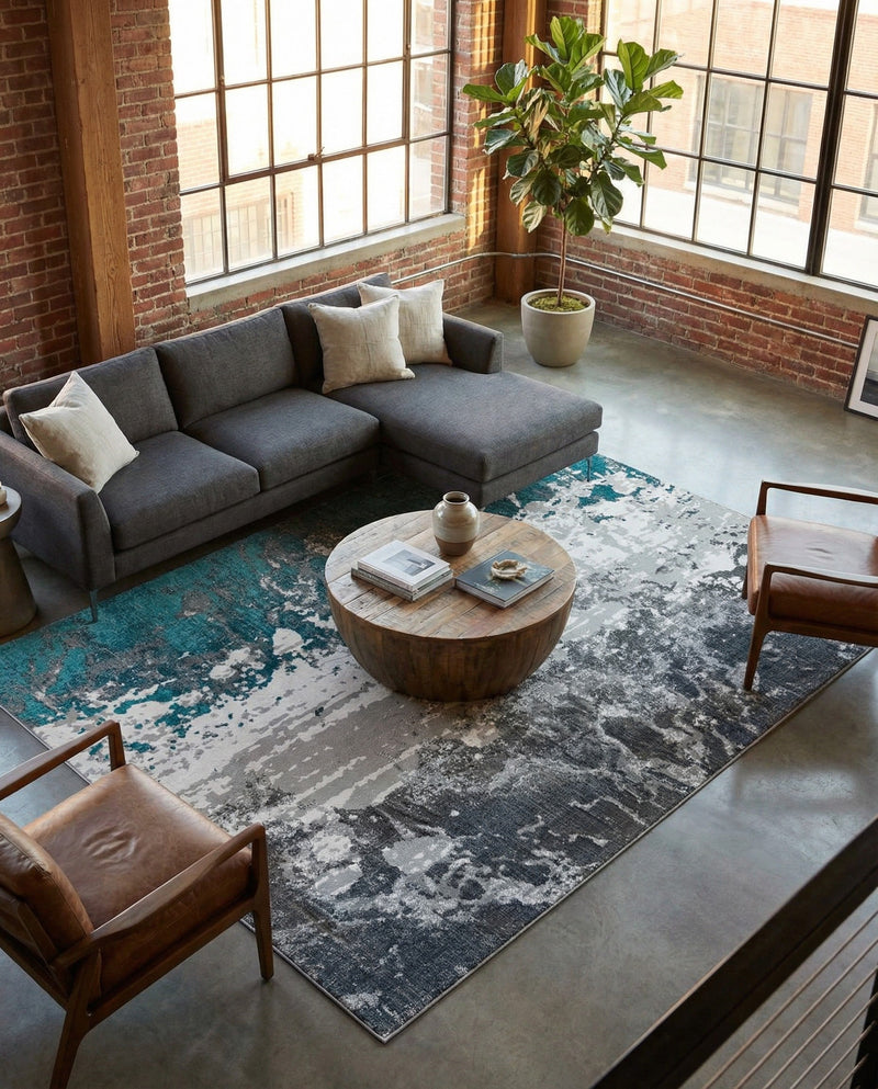 Seville Elegance Collection Area Rug -  Granada Rectangle Gray  lifestyle 10