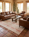 Sonoran Collection Area Rug - Montezuma Rectangle Baby Pink  lifestyle 29