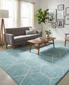 Trellis Mosaic Collection Area Rug - Arborville (Light Blue) Rectangle Light Blue  lifestyle 11