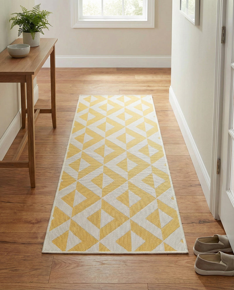 Urban Oasis Rugs Collection Area Rug -  Highrise (Yellow) Runner Yellow  lifestyle 56