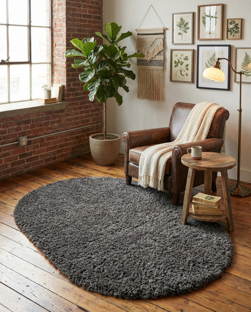 Majestic Manor Collection Area Rug - Versailles (Slate) Oval Slate  lifestyle 73