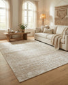 Sanctuary Retreat Collection Area Rug -  Refuge Rectangle Snow White  lifestyle 11