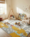 Wonder Tykes Collection Area Rug -  Mystic Rectangle Gray  lifestyle 13