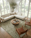 Urban Oasis Rugs Collection Area Rug -  Terrace (Green) Square Green  lifestyle 26