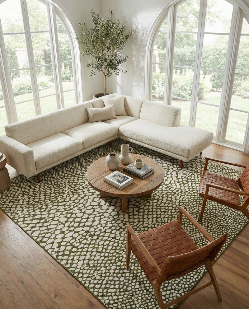 Urban Oasis Rugs Collection Area Rug -  Terrace (Green) Square Green  lifestyle 26