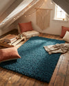 Plush Oasis Collection Area Rug - Serenity (Sapphire Blue) Rectangle Sapphire Blue  lifestyle 15