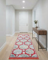 Arcadia Rugs Collection Area Rug -  Atlantis (Red) Runner Red  lifestyle 75