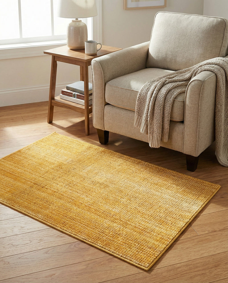 Jewel Oasis Collection Area Rug - Sapphire (Yellow) Rectangle Yellow  lifestyle 15