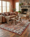 Eden Oasis Collection Area Rug -  Haven Rectangle Terracotta  lifestyle 20